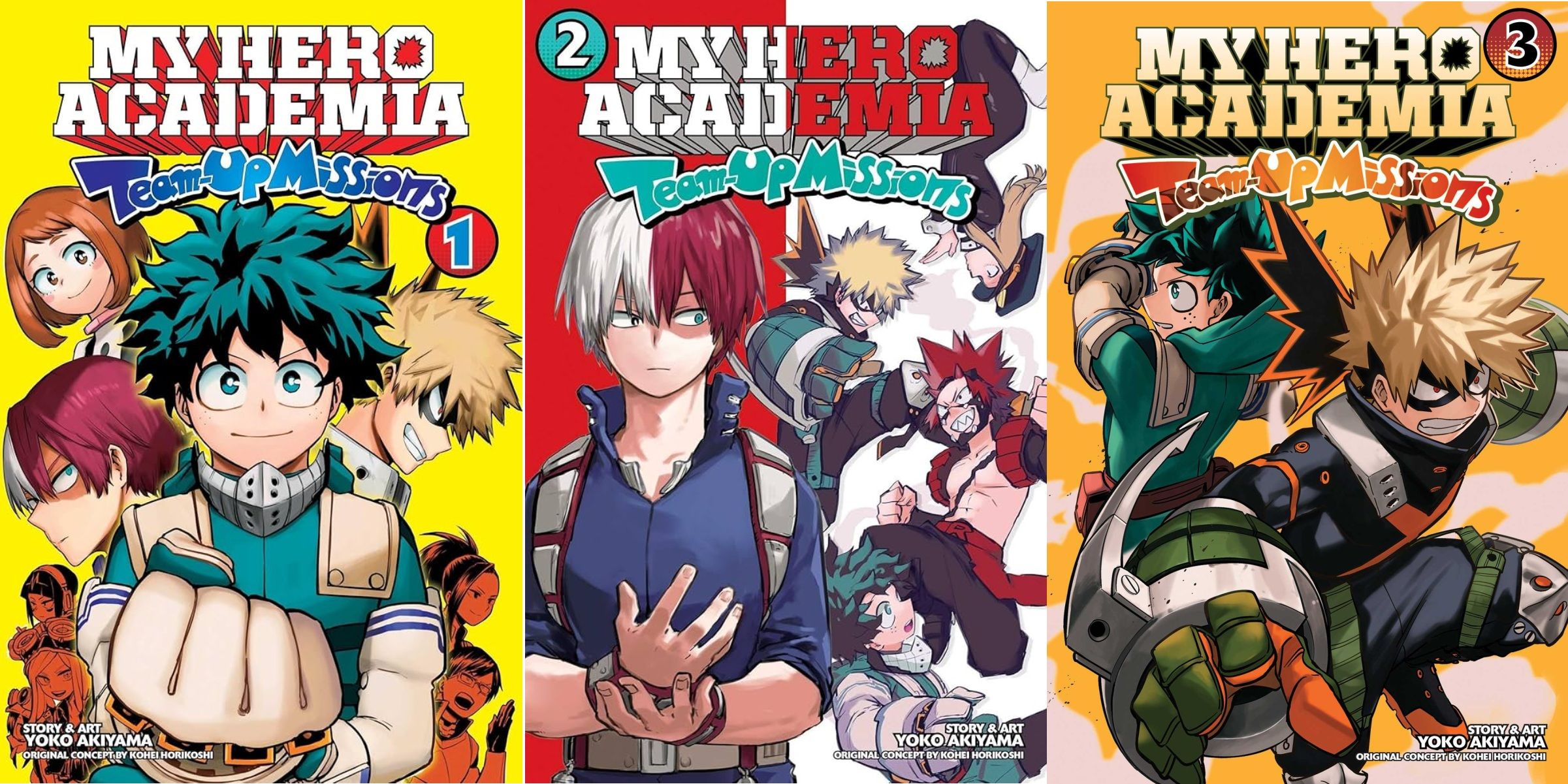 My Hero Academia Team Up Missions Covers 1-3