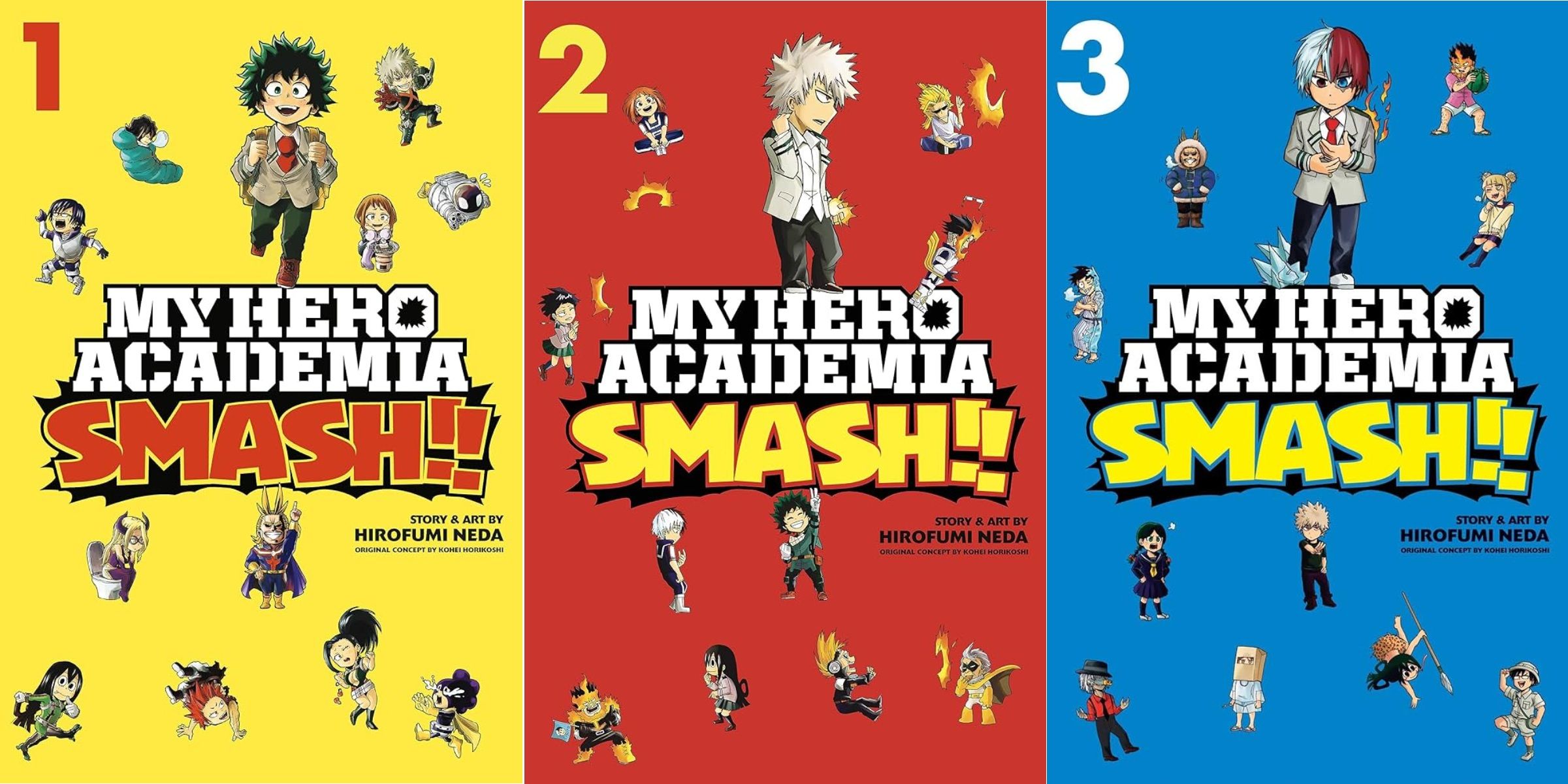 My Hero Academia Smash Covers 1-3