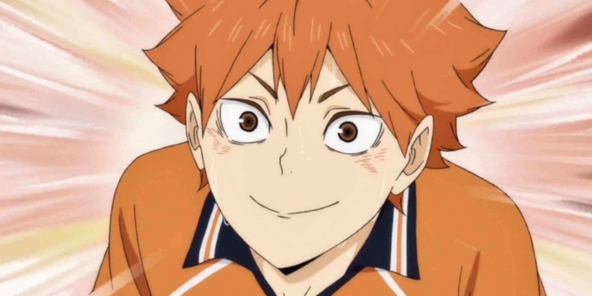 Shoyo Hinata looking excited in Haikyuu!!