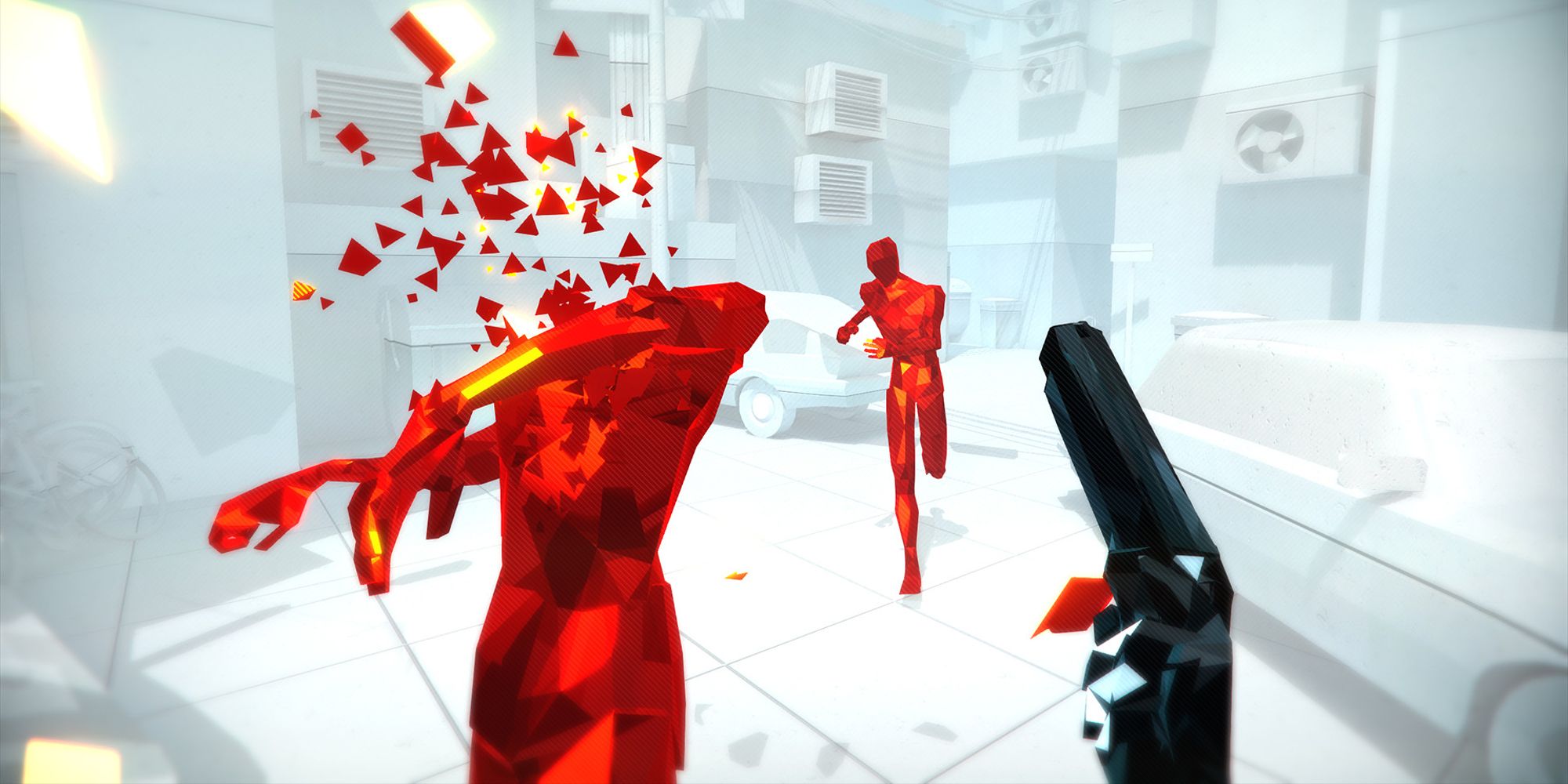 Screenshot of gameplay for SuperHot