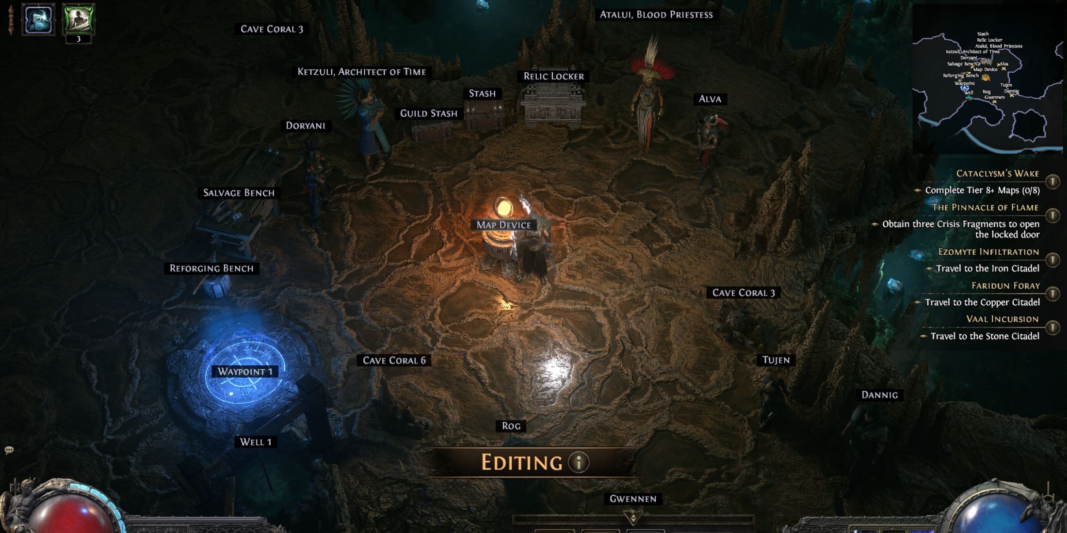 editing hideout in path of exile 2