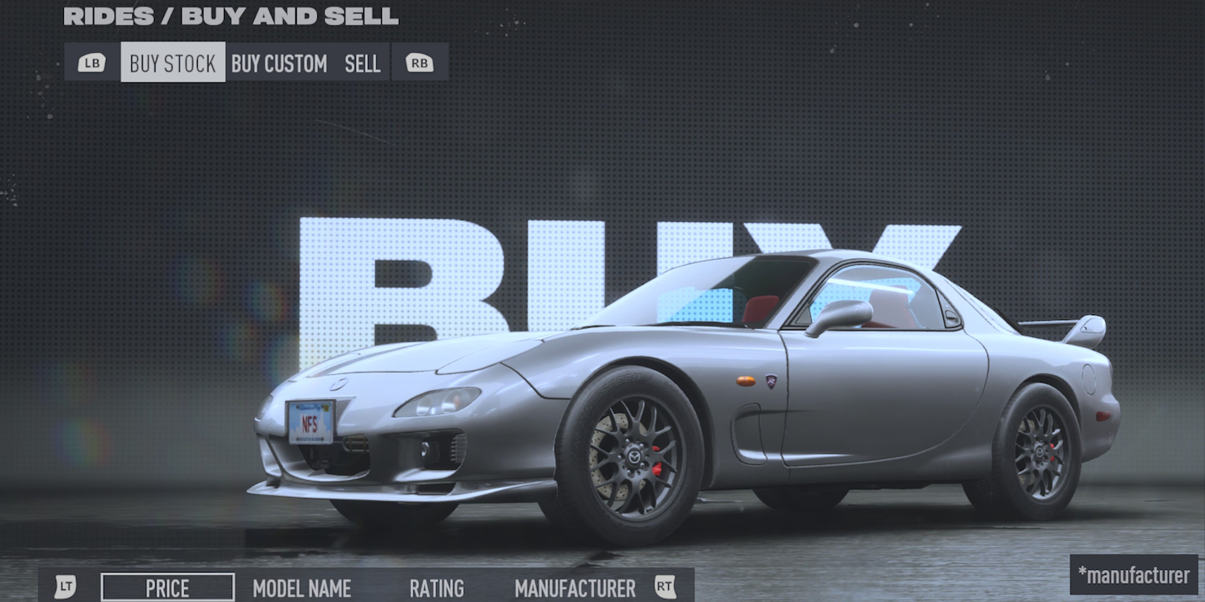 Need For Speed Unbound Mazda RX-7 Spirit R