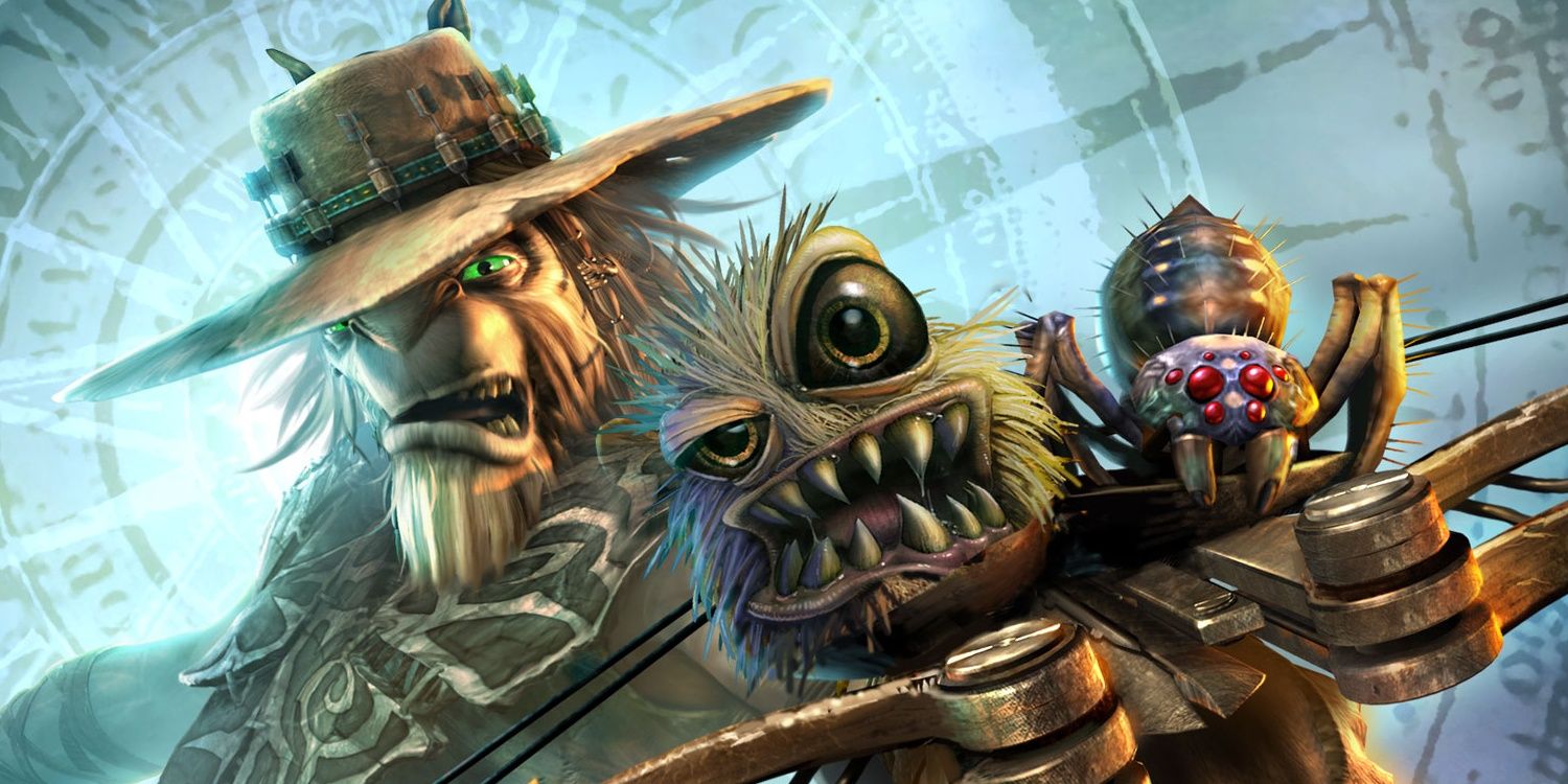 The Stranger with a Fuzzle and a Bolomite in Oddworld: Stranger's Wrath.