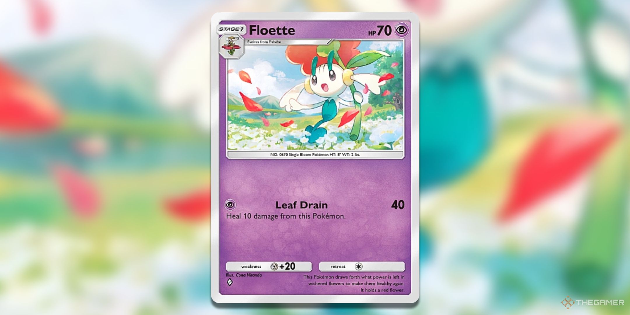 Floette Mythical Island Pokemon TCG Pocket Card Art.