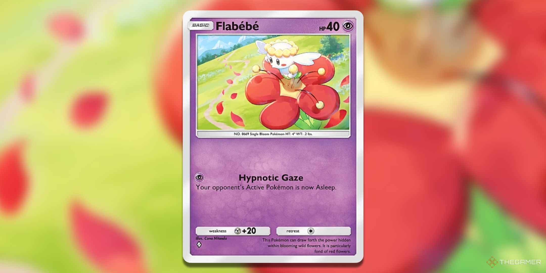 Flabebe Mythical Island Pokemon TCG Pocket Card Art.