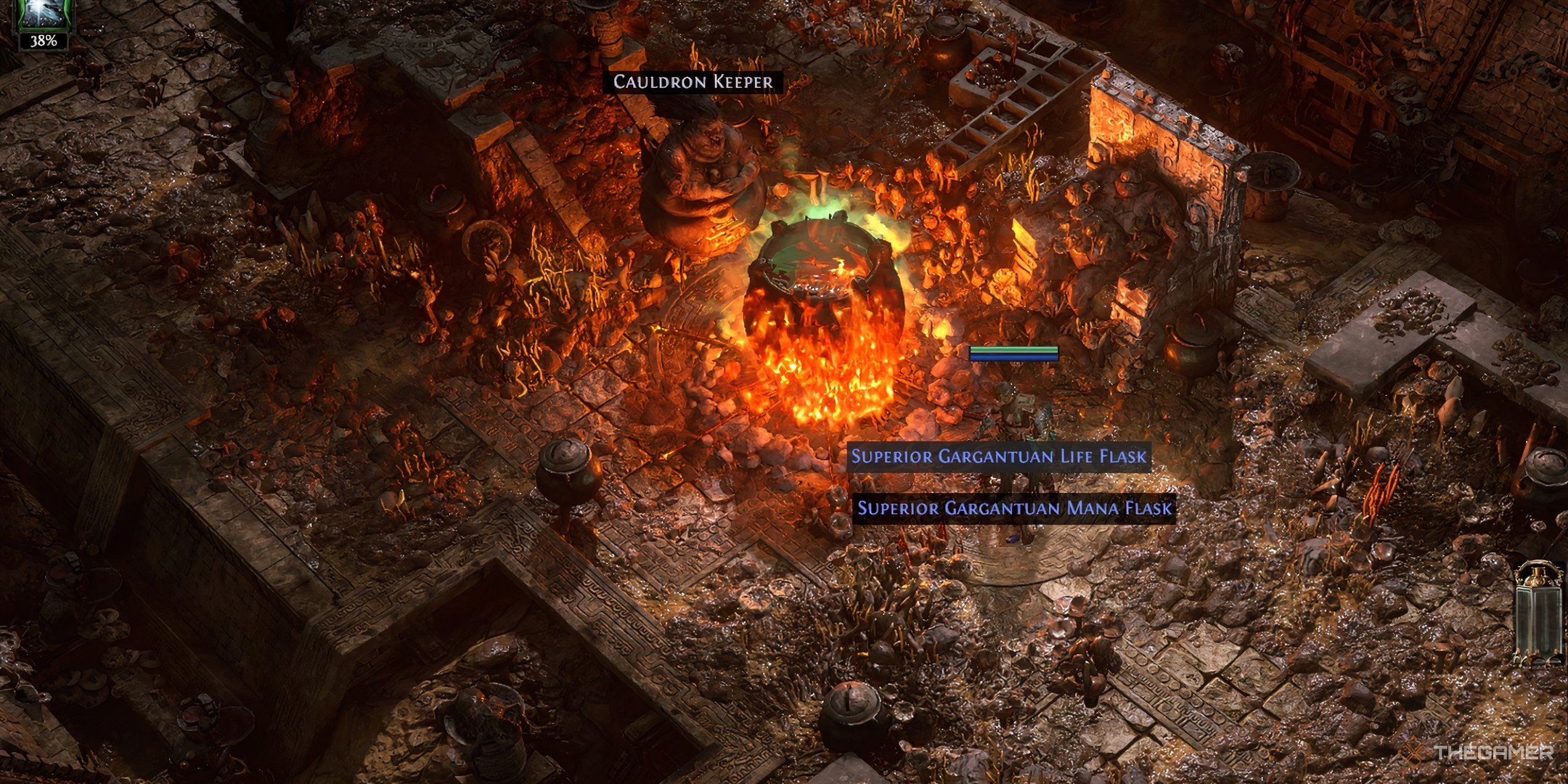 Path of Exile 2 Mushroom Quest Cauldron Keeper with the rewards.