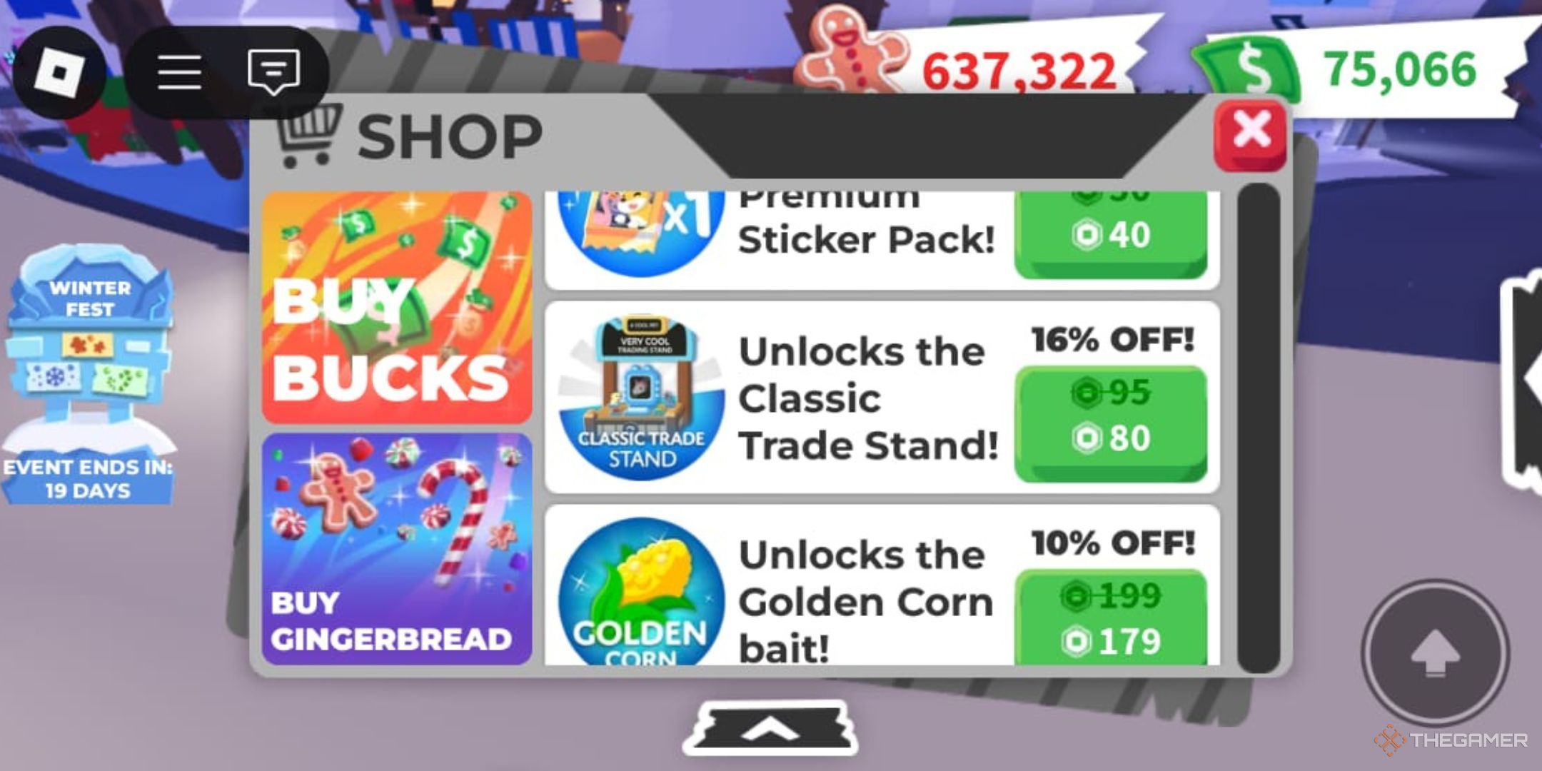 The Classic Trade Stand inside the Roblox Adopt Me Shop.