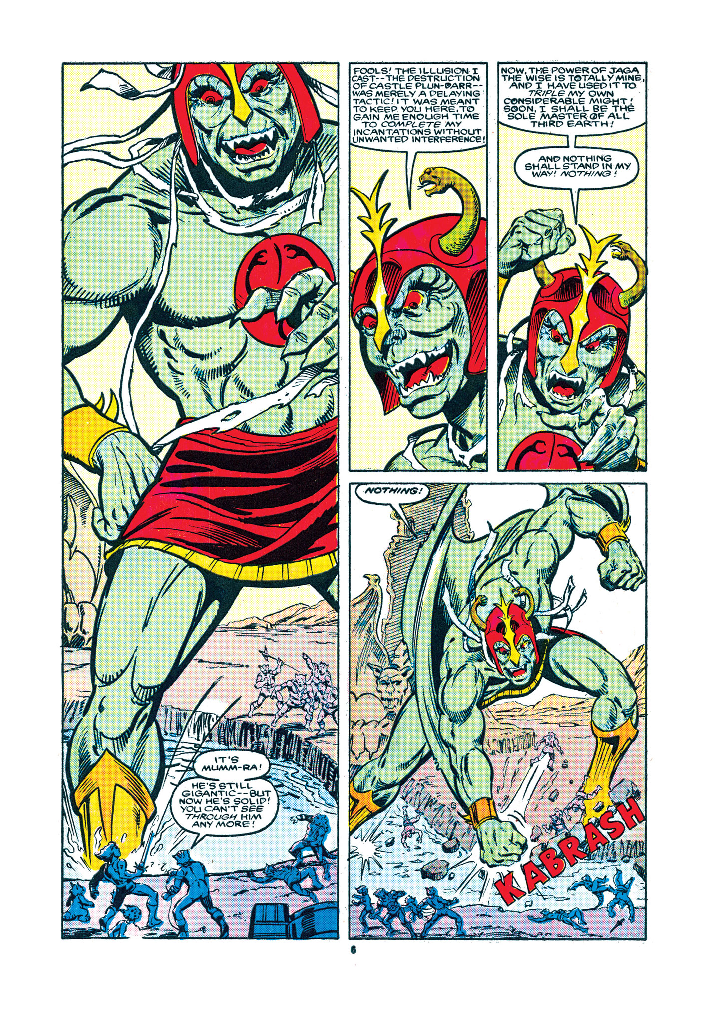 Pages from the original ThunderCats comics.