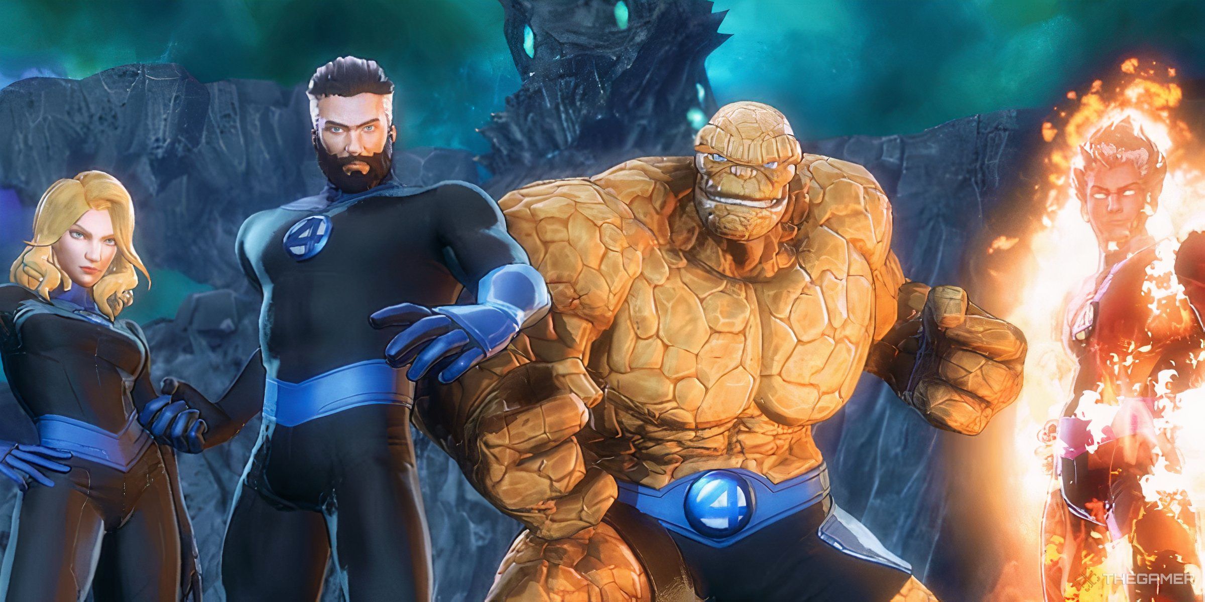 The Thing And The Fantastic Four Promotional Image For Marvel Ultimate Alliance 3 The Black Order DLC.