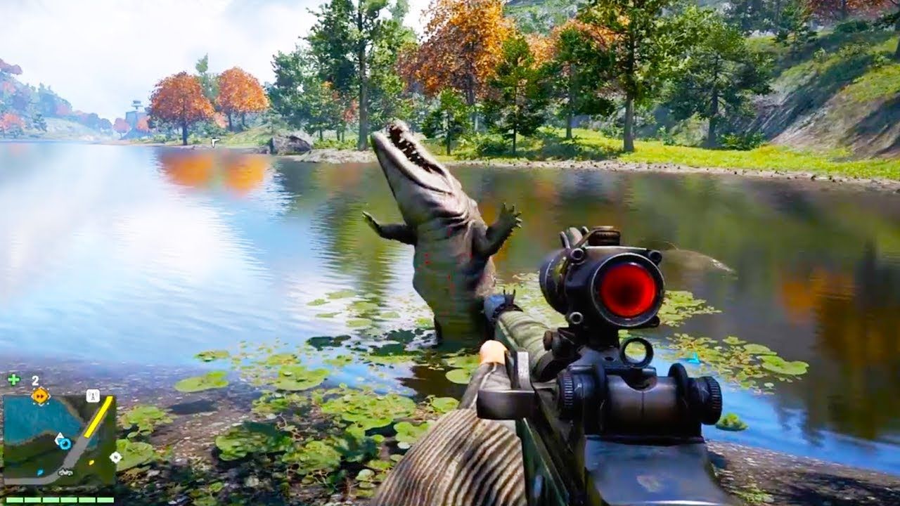 A Croc In It's Natural Habitat! (Game Fails #153)