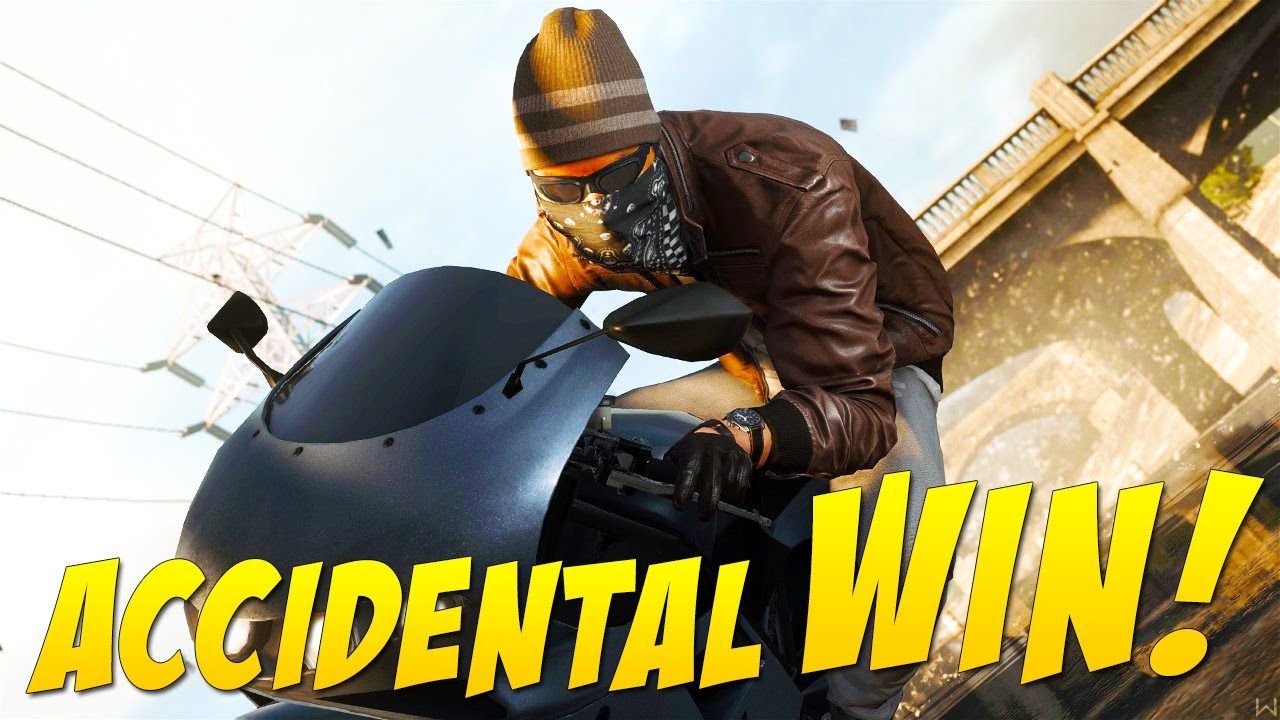 Accidental Win - Motorbike Skills!