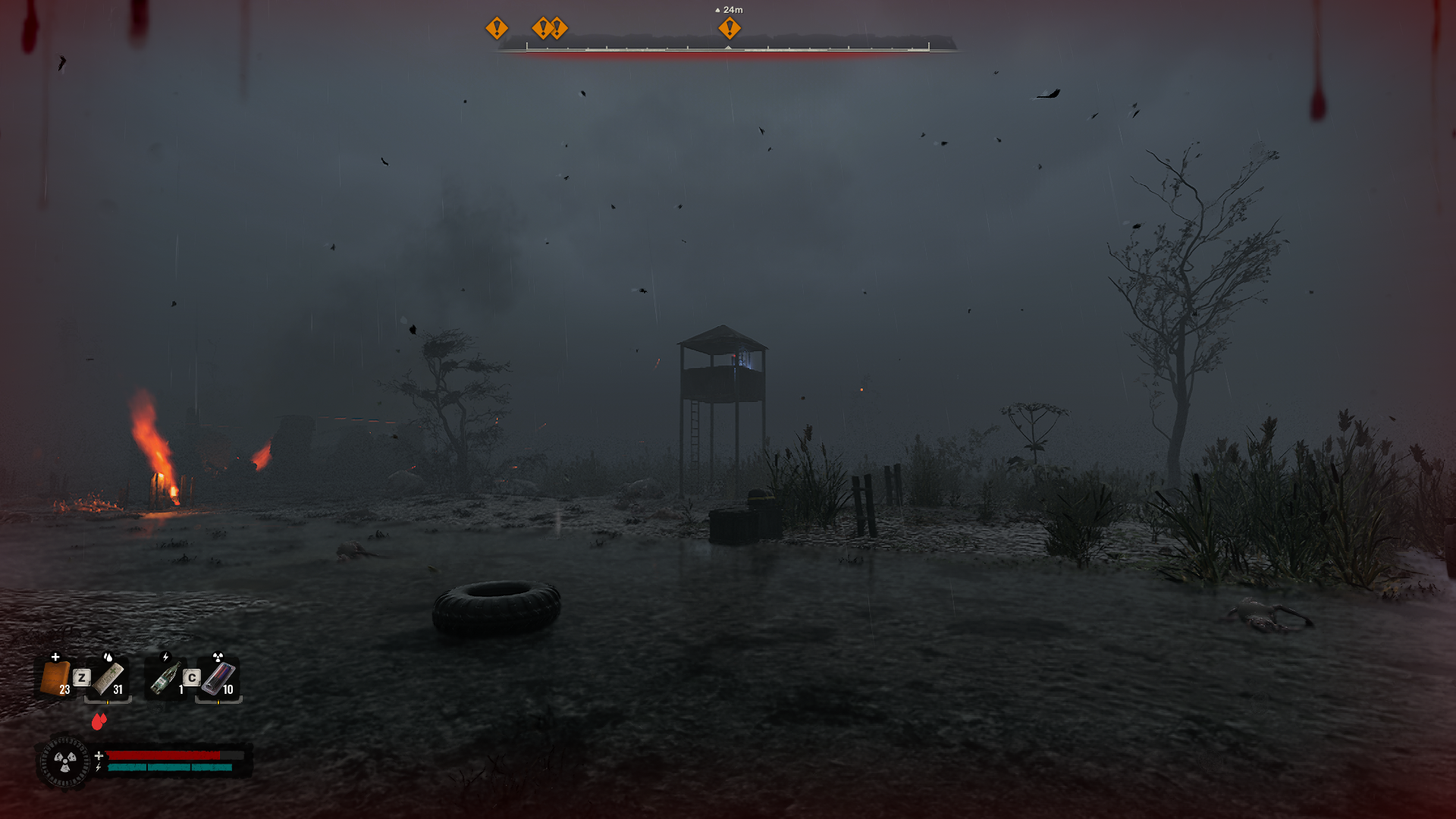 Psi Beacon at the Burnt Farmstead in Stalker 2