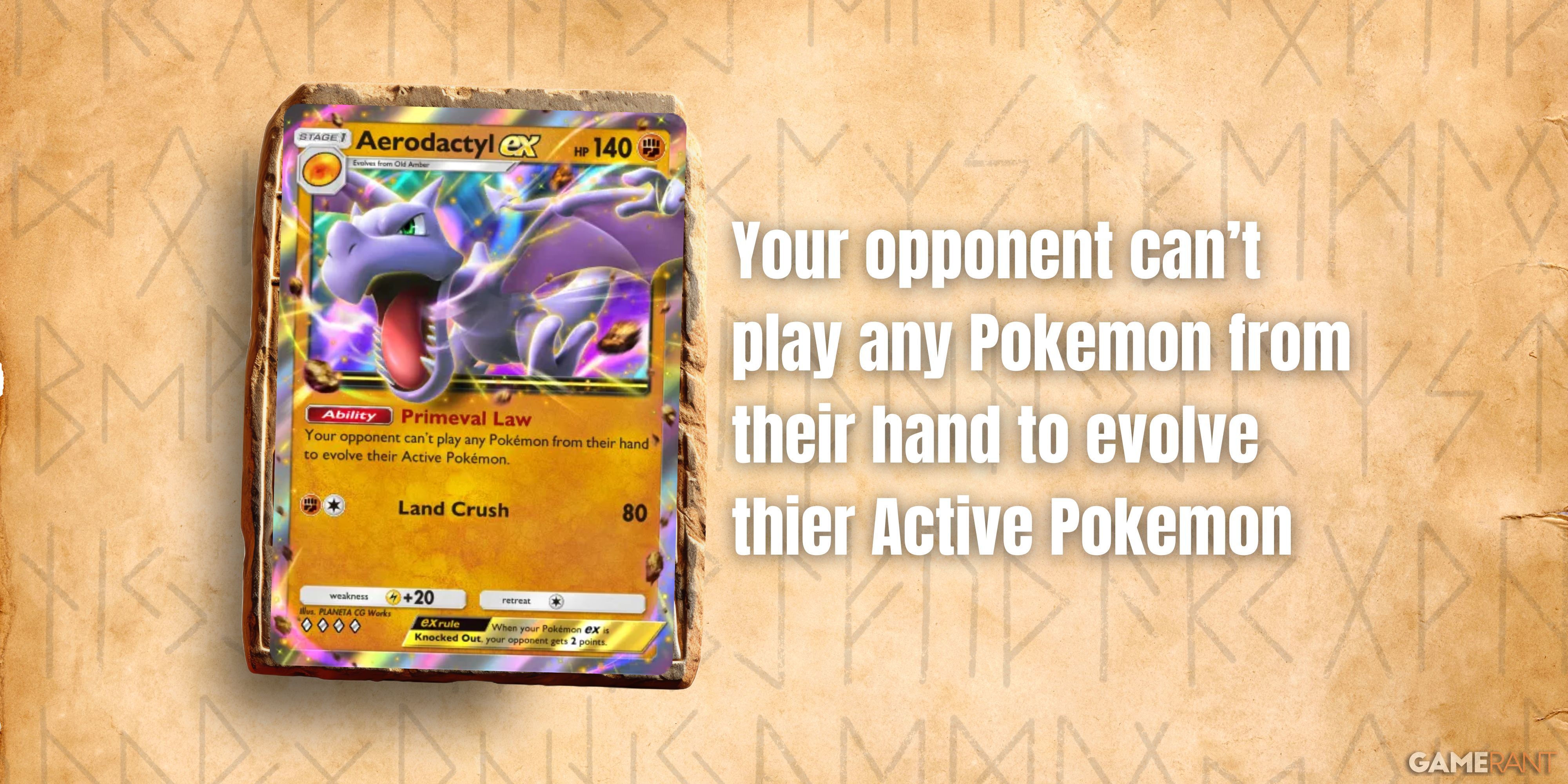 aerodactyl ex ability in pokemon tcg pocket.