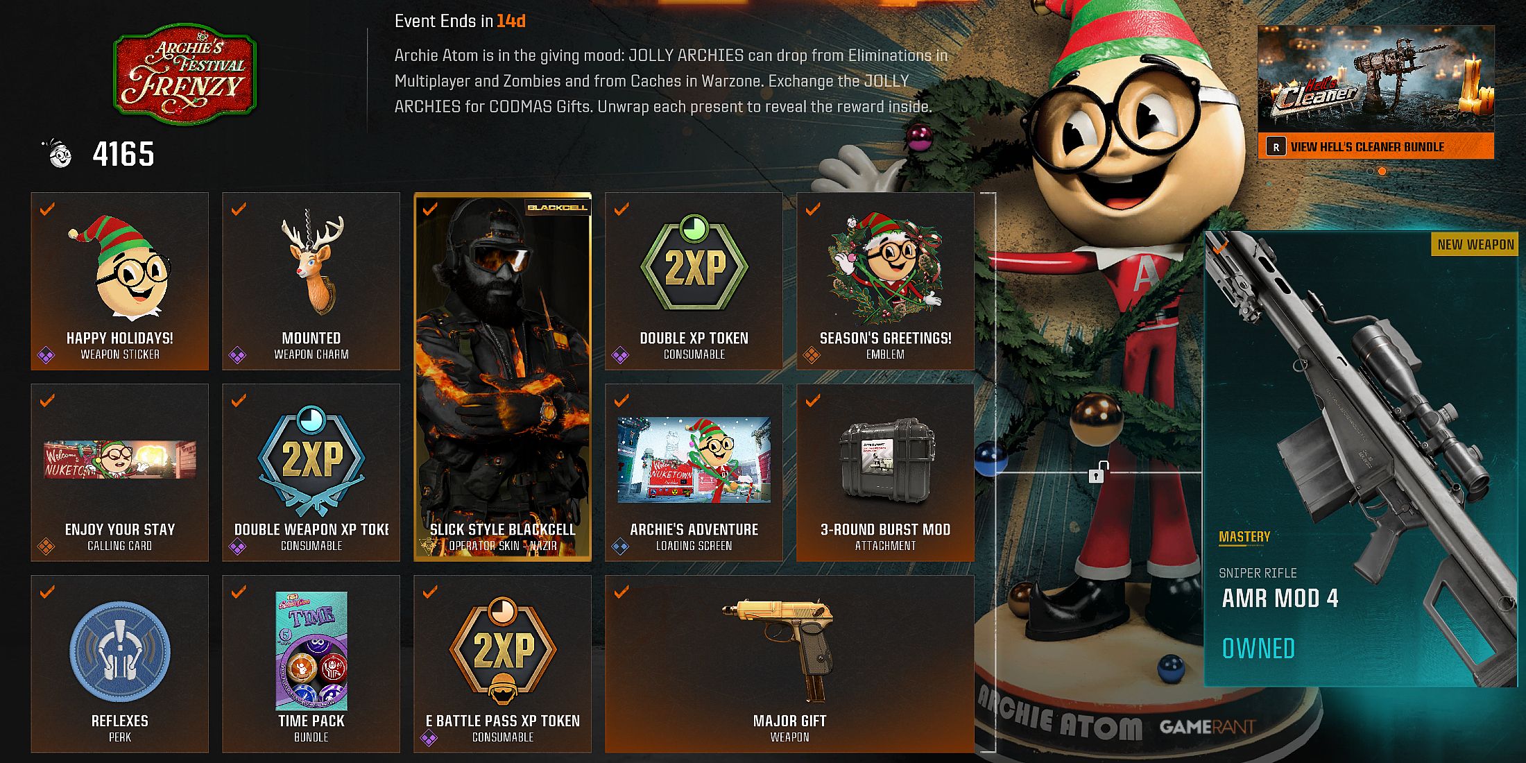 all Archie's Festival Frenzy rewards in Black Ops 6 