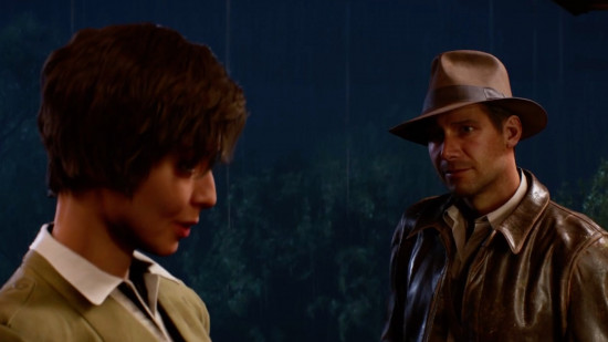 Indy and Gina talking in Indiana Jones and the Great Circle.