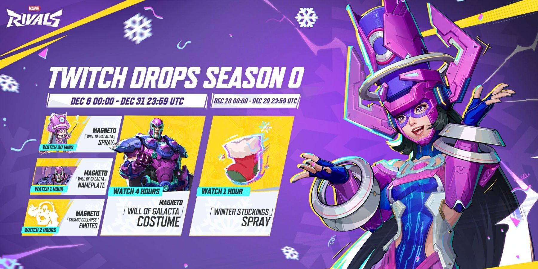 Marvel Rivals Season 0 Twitch Drops