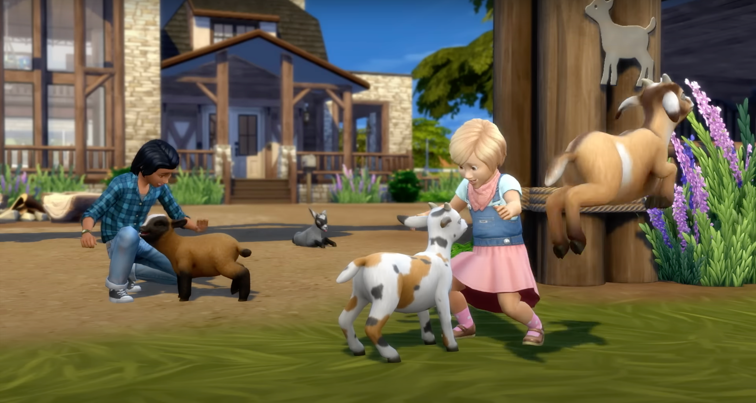 The Sims 4 Horse Ranch Mini Goats Mini Sheep