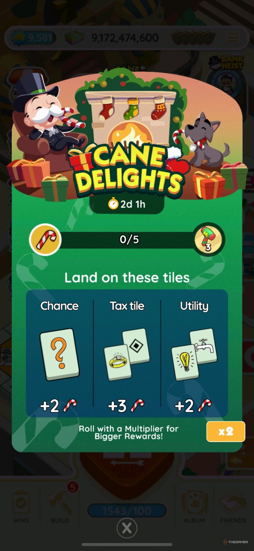 How to earn points in Cane Delights in Monopoly Go.