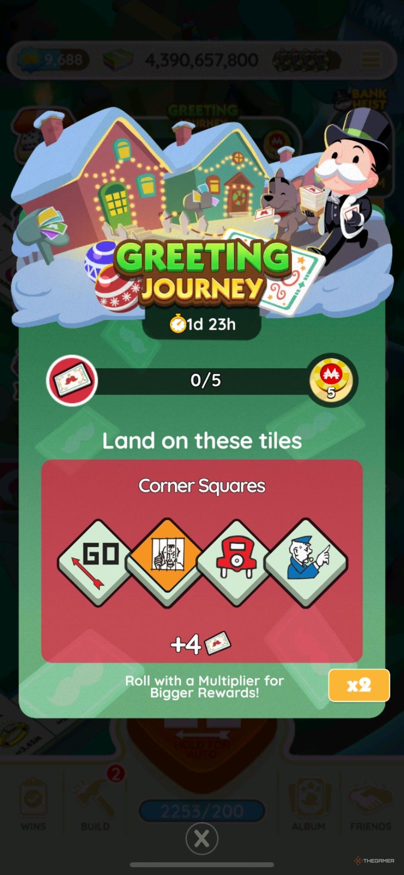 How to earn points for Greeting Journey in Monopoly Go.