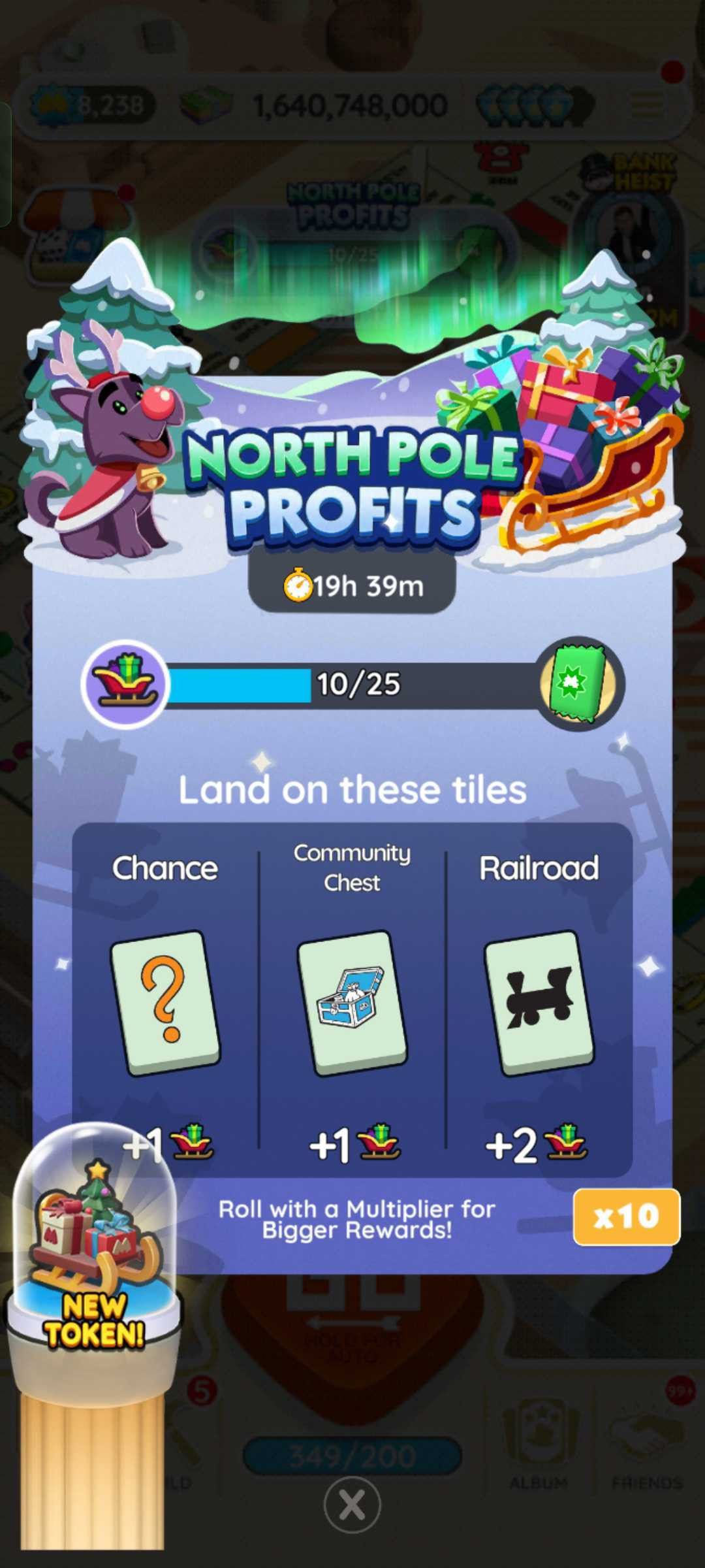 Monopoly Go. North Pole Profits Rewards Breakdown.