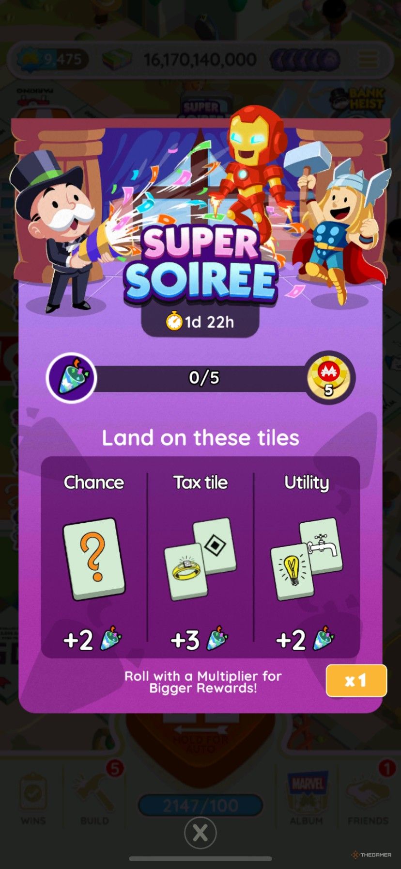 How to earn points for Super Soiree in Monopoly Go.