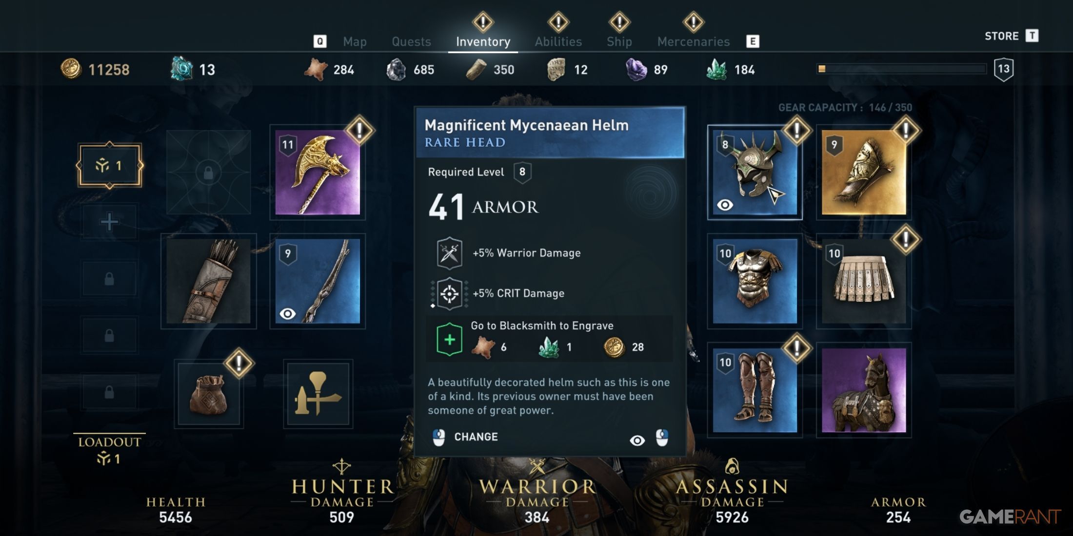 Showcasing transmog feature in Ac Odyssey