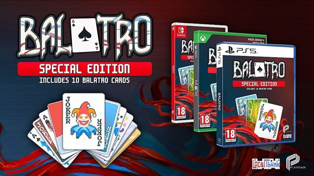 Balatro Special Edition Discounted At Amazon, Comes With 10 Collectible Cards