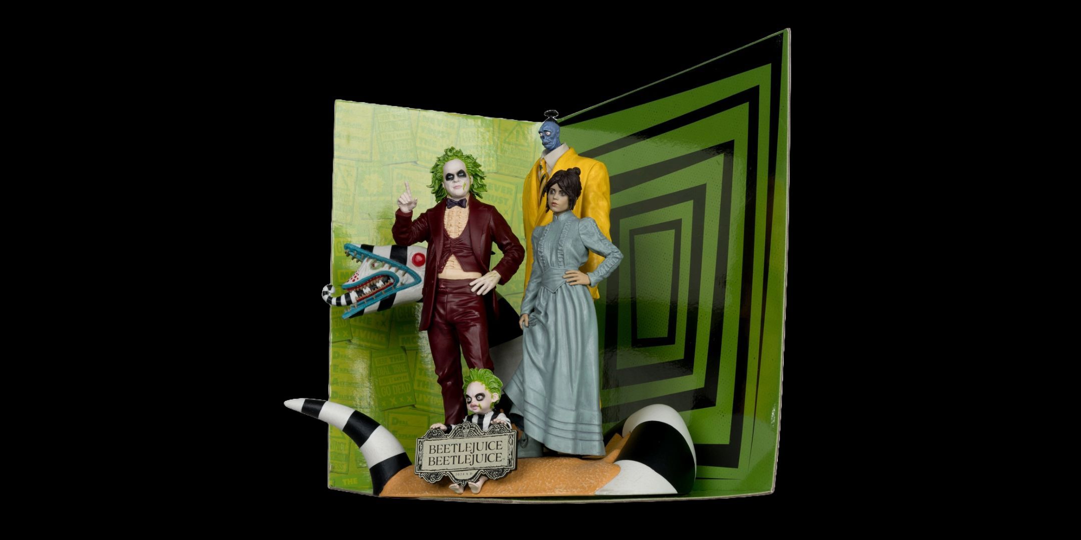 Image of the Beetlejuice collector set from McFarlane. 