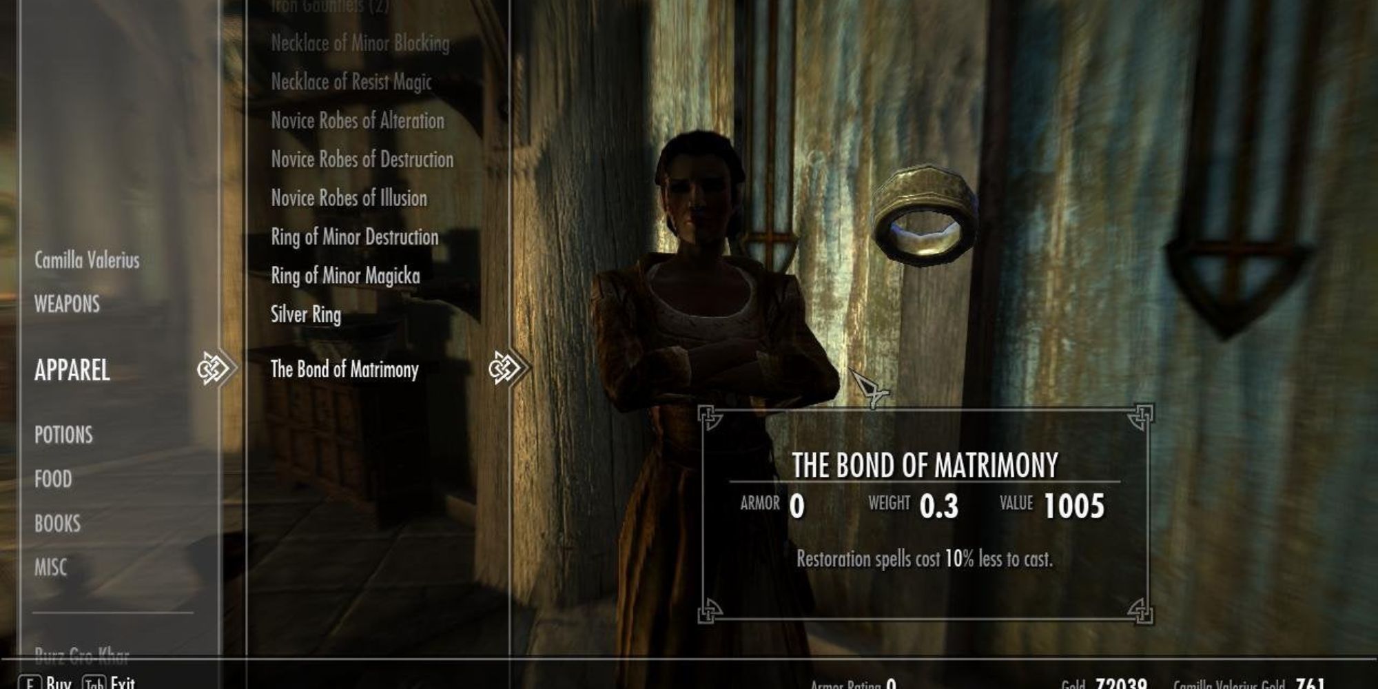 Skyrim Bond Of Matrimony