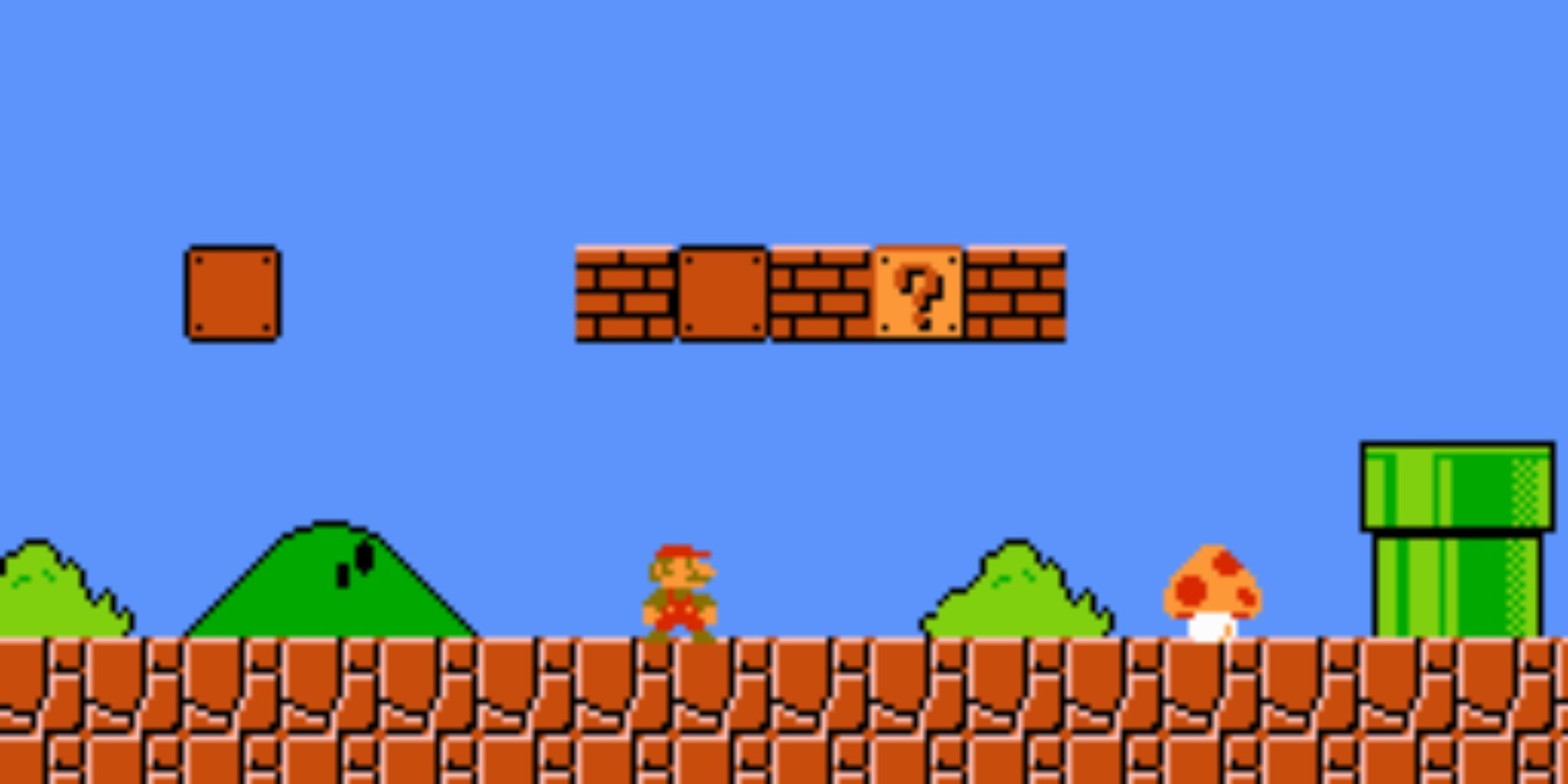 Level 1-1 of Super Mario Bros.