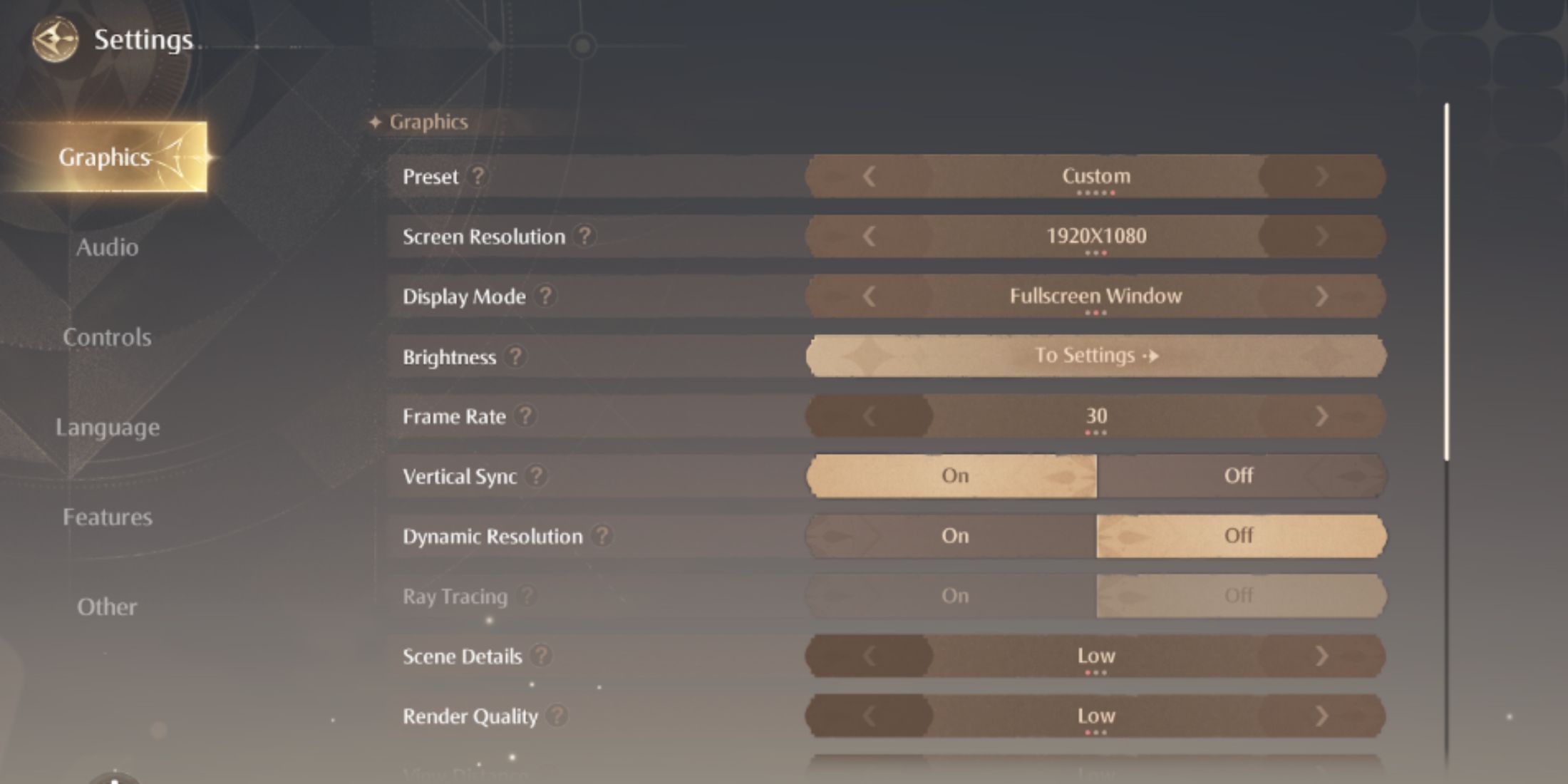 Infinity Nikki Settings 