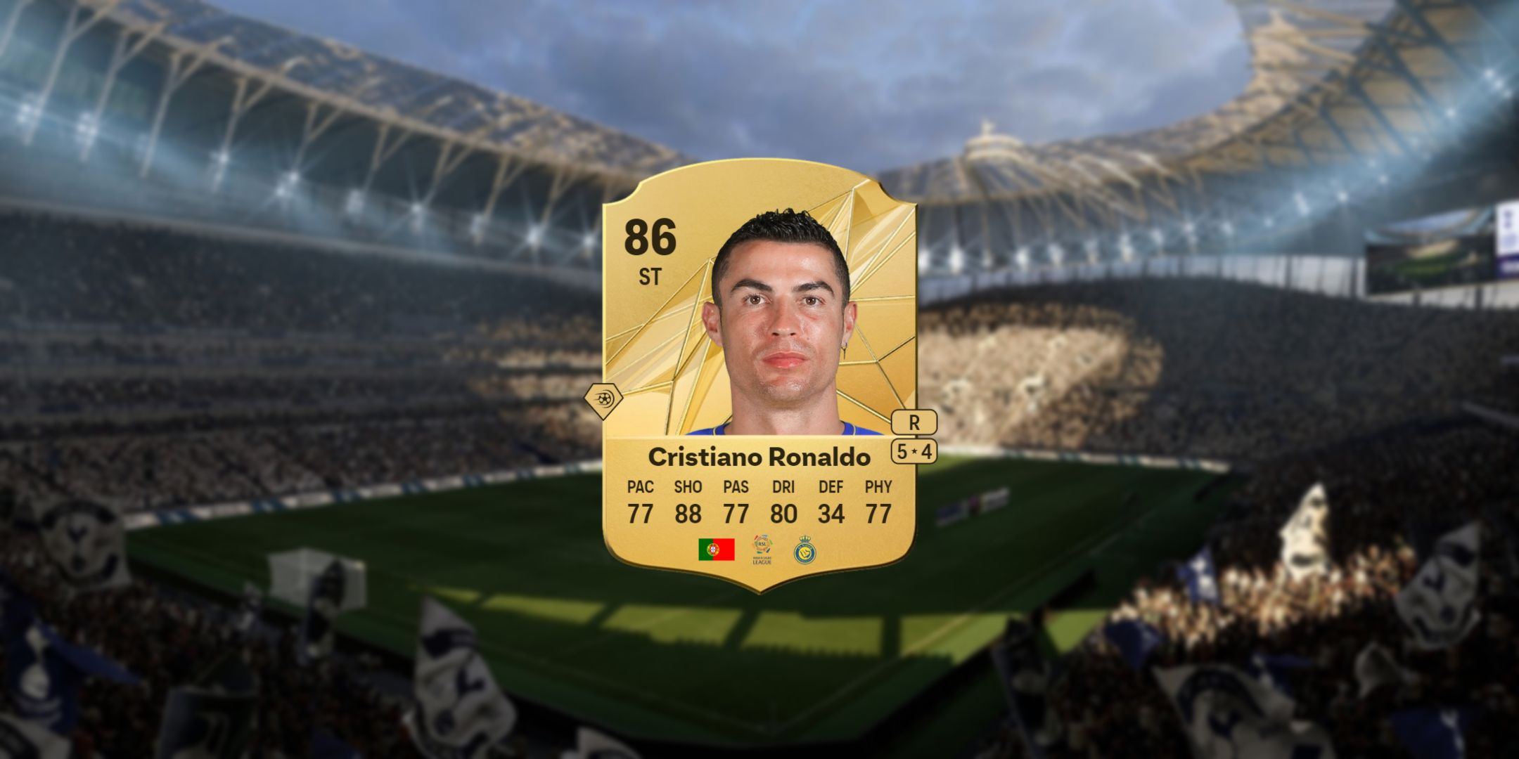 Cristiano Ronaldo's card in EA Sports FC 25.