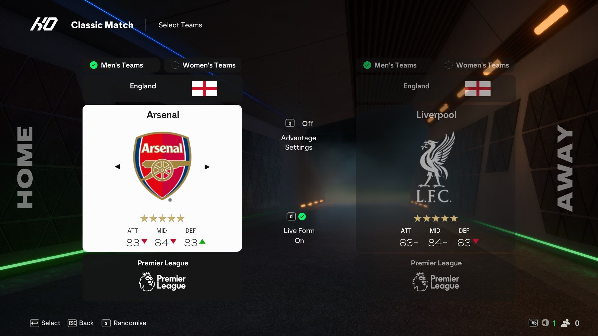 Arsenal in EA Sports FC 25.