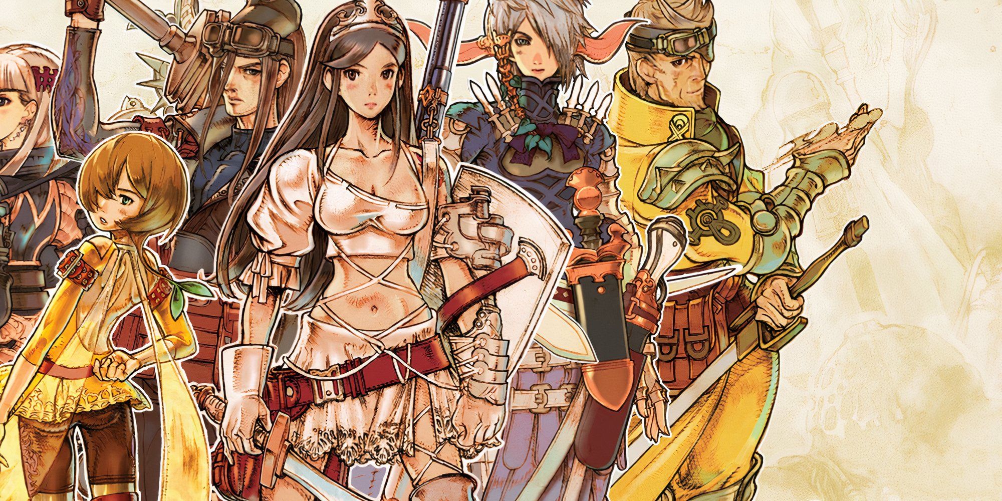 Promo art featuring characters in ASH Archaic Sealed Heat