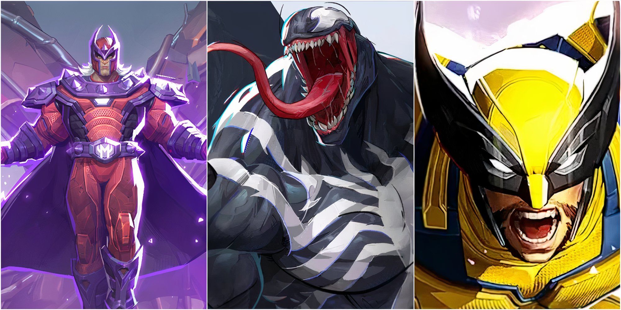 Magneto, Venom, Wolverine in Marvel Rivals