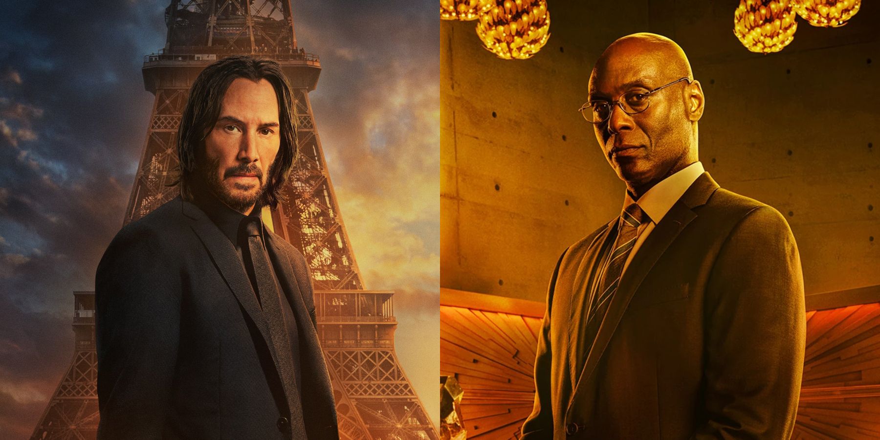 John Wick Keanu Reeves and Lance Reddick as Charon Ballerina