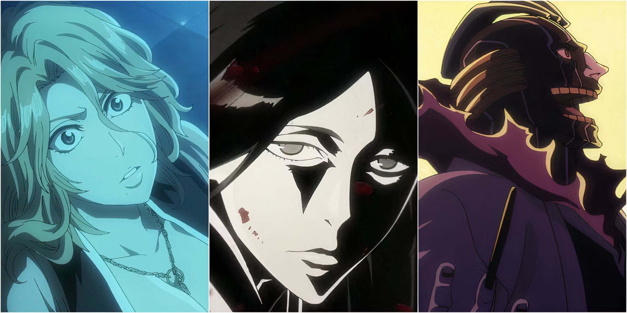 Rangiku, Unohana, Mayuri 