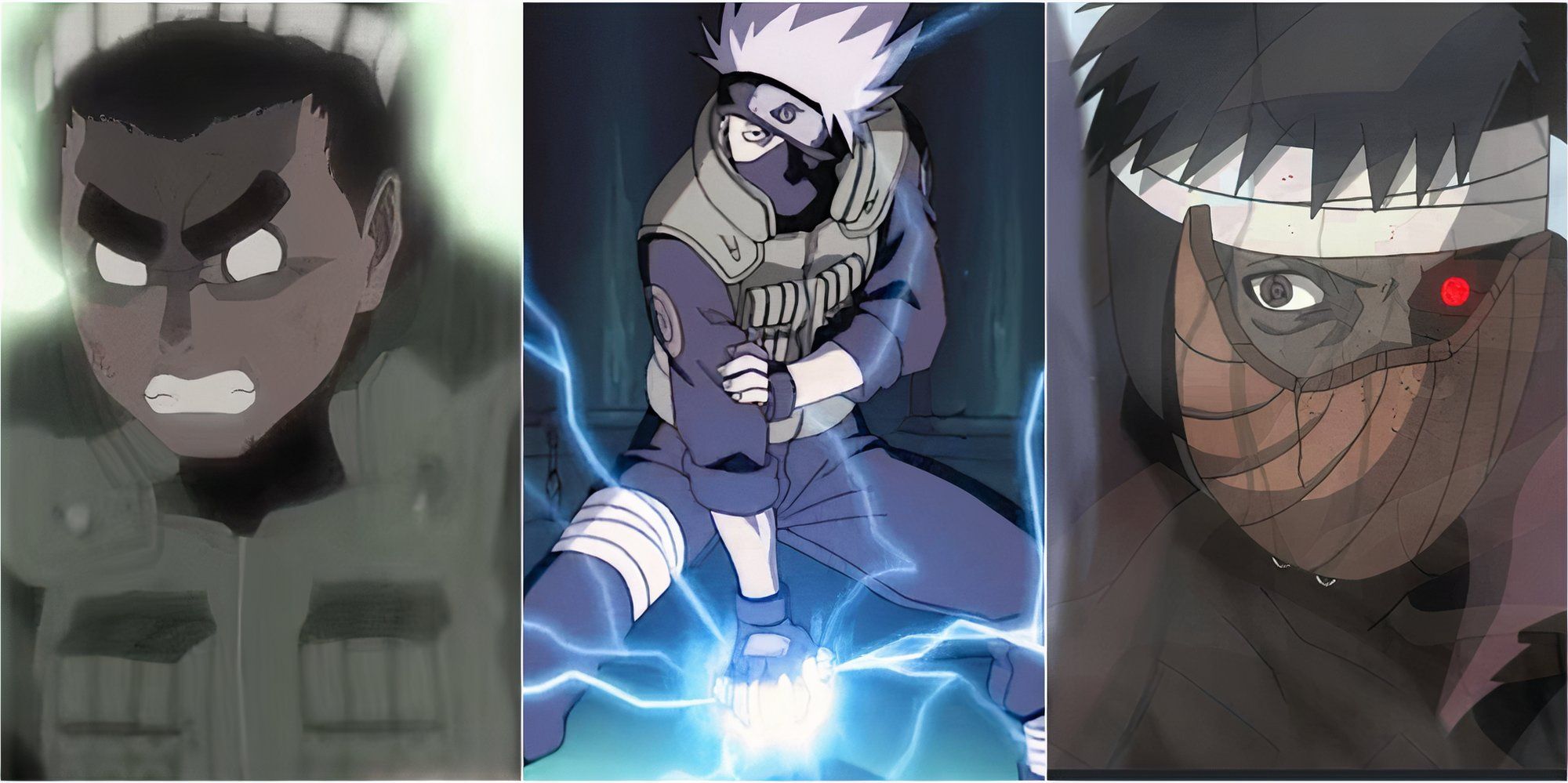 Rock Lee, Kakashi, Obito