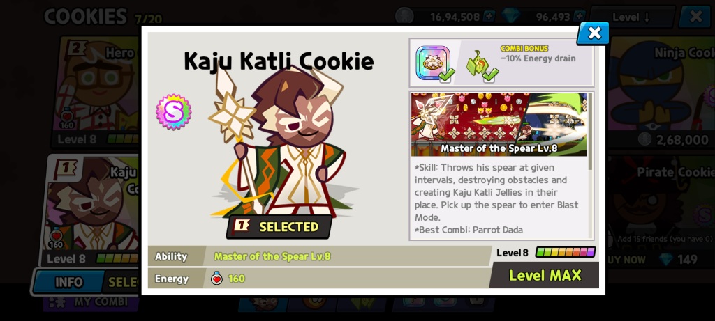 CookieRun India Kaju Katli Cookie