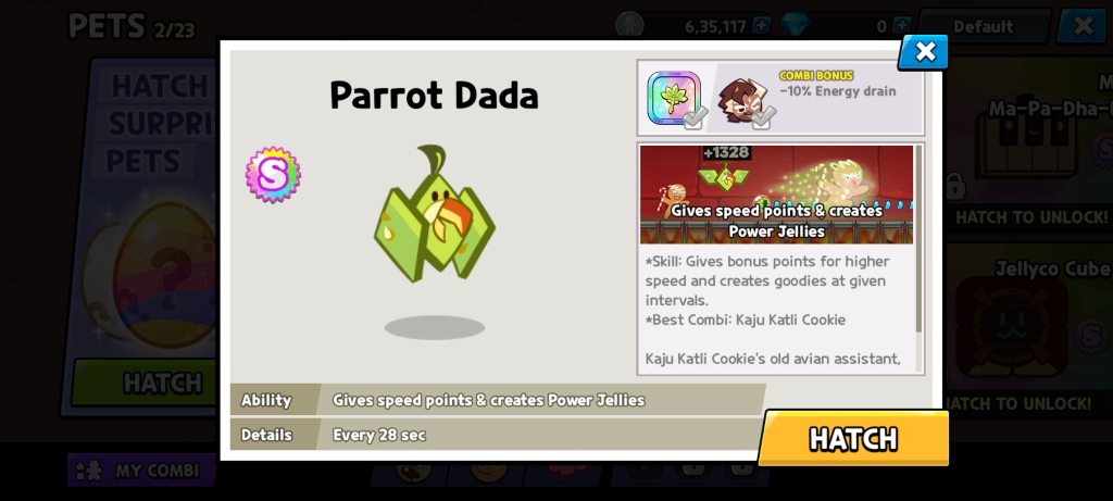 CookieRun India Parrot Dada Pet