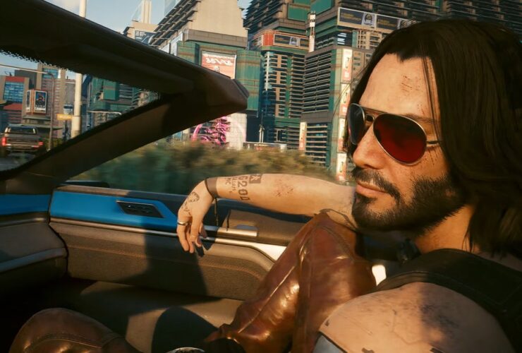 Cyberpunk 2077's 2.2 update has some neat vehicle customisation options, but the best addition is easily that you can cruise around with Keanu Reeves now