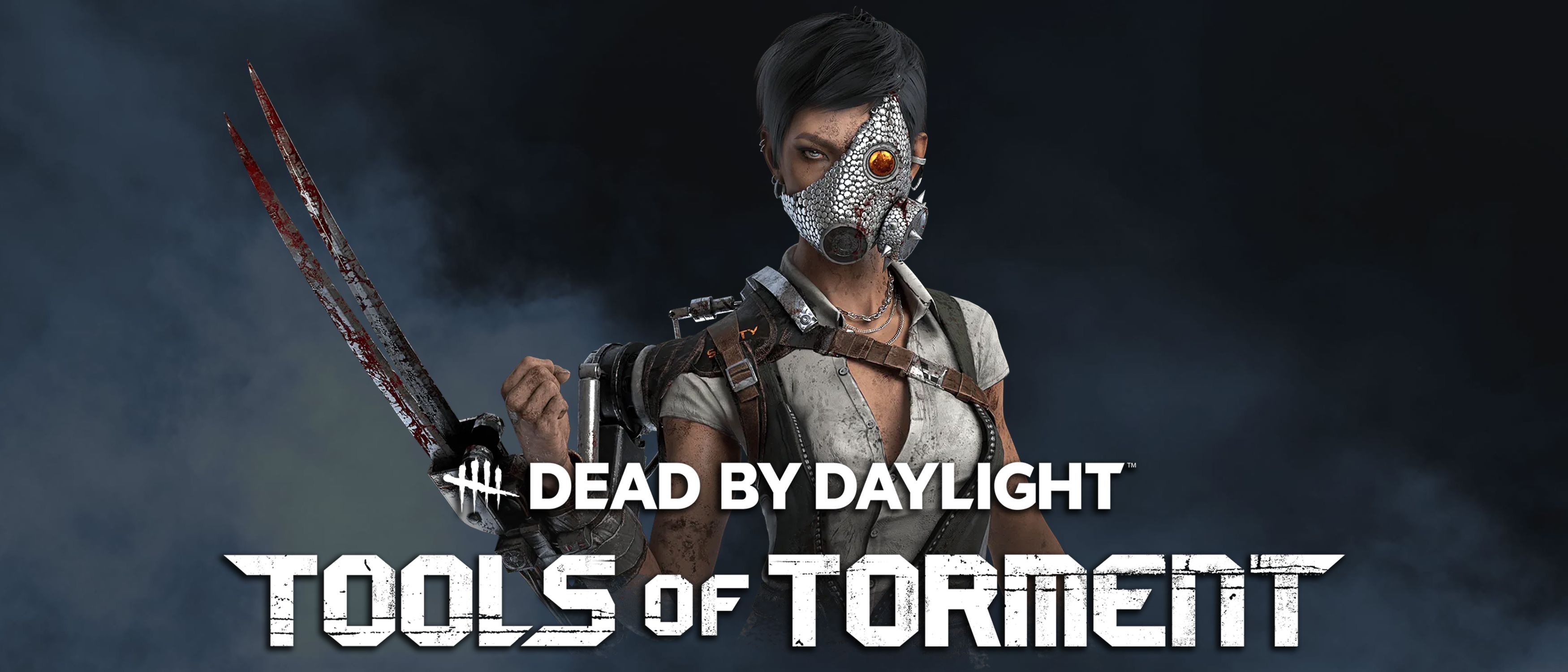 dead by daylight skull merchant best builds tools of torment logo fog background