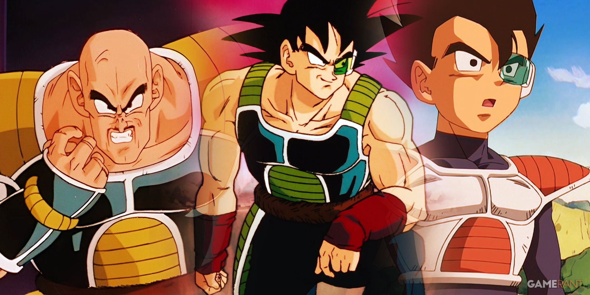 Dragon Ball Saiyan Characters Nappa, Bardock, Tarble