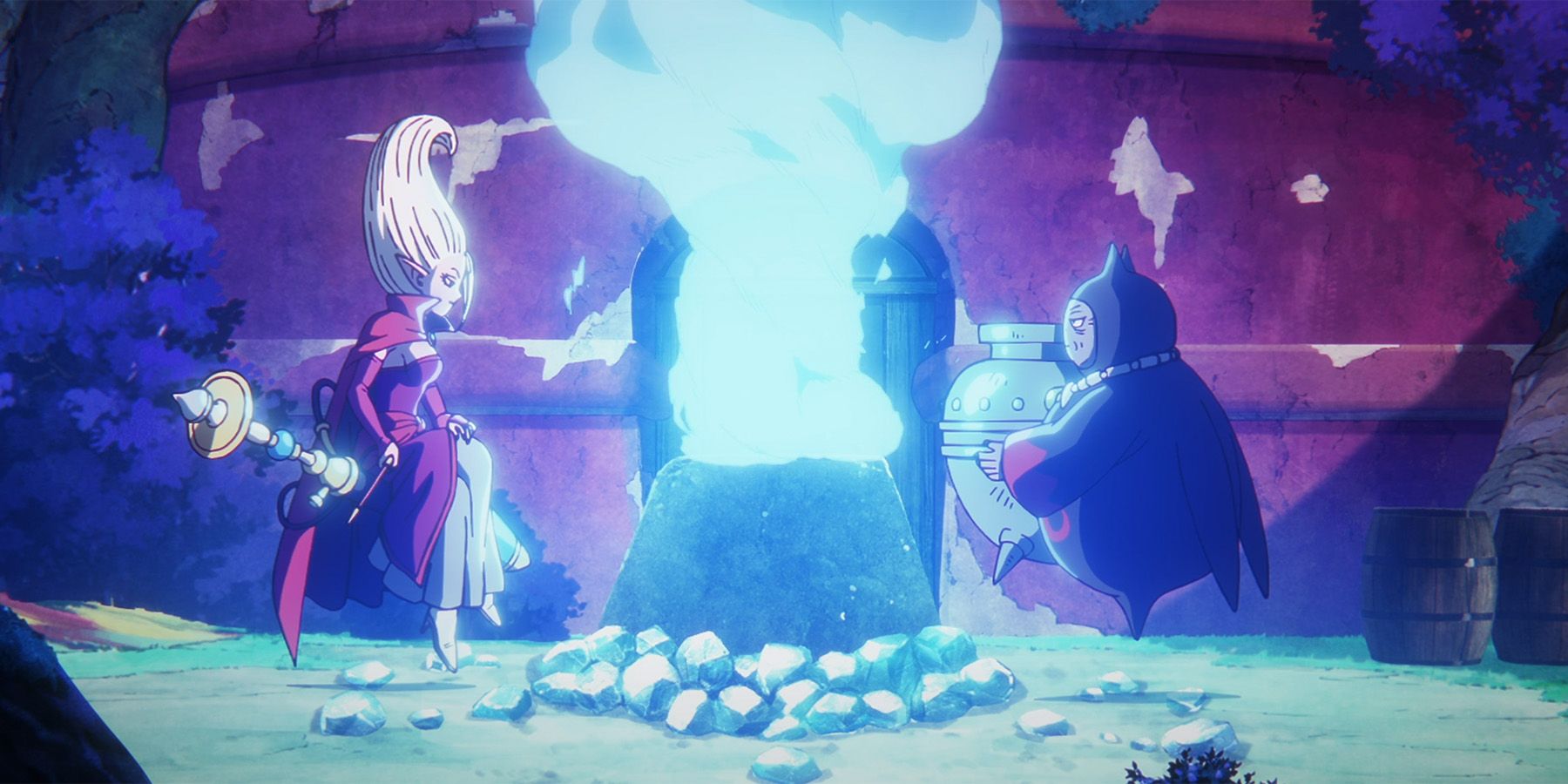 Dr. Arinsu and Marba creating a new Majin with Buu's essence in Dragon Ball DAIMA