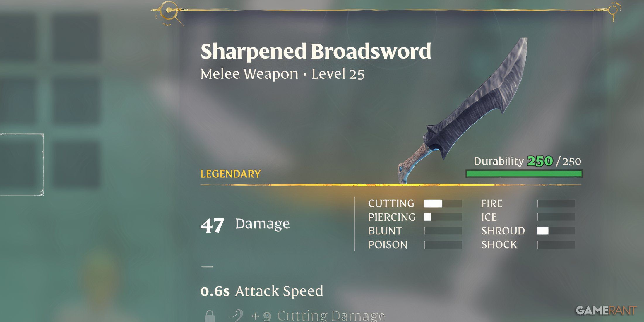 Sharpened Broadsword In Enshrouded