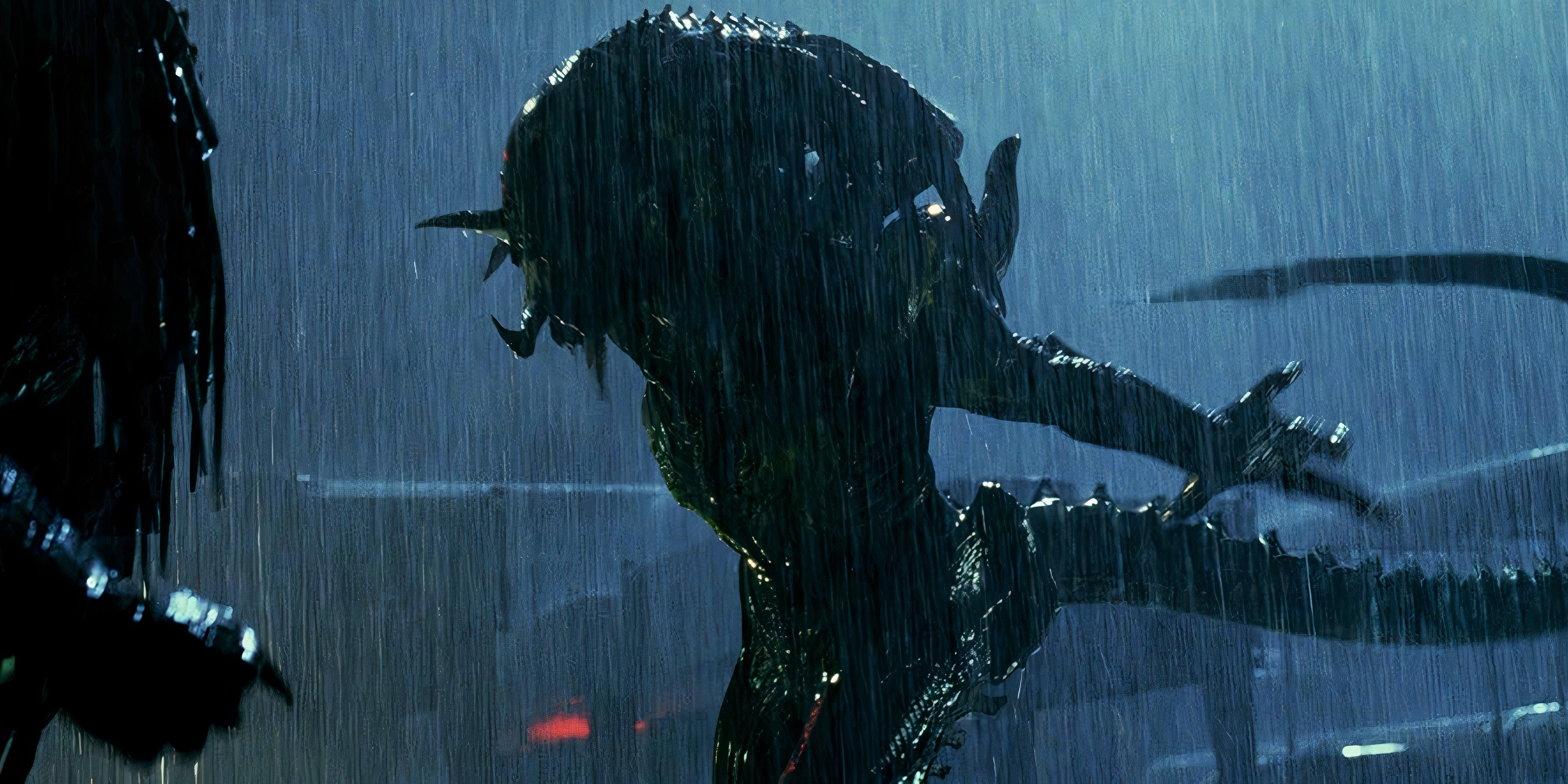 Every Alien Movie, Ranked The Predalien battles a predator in the rain