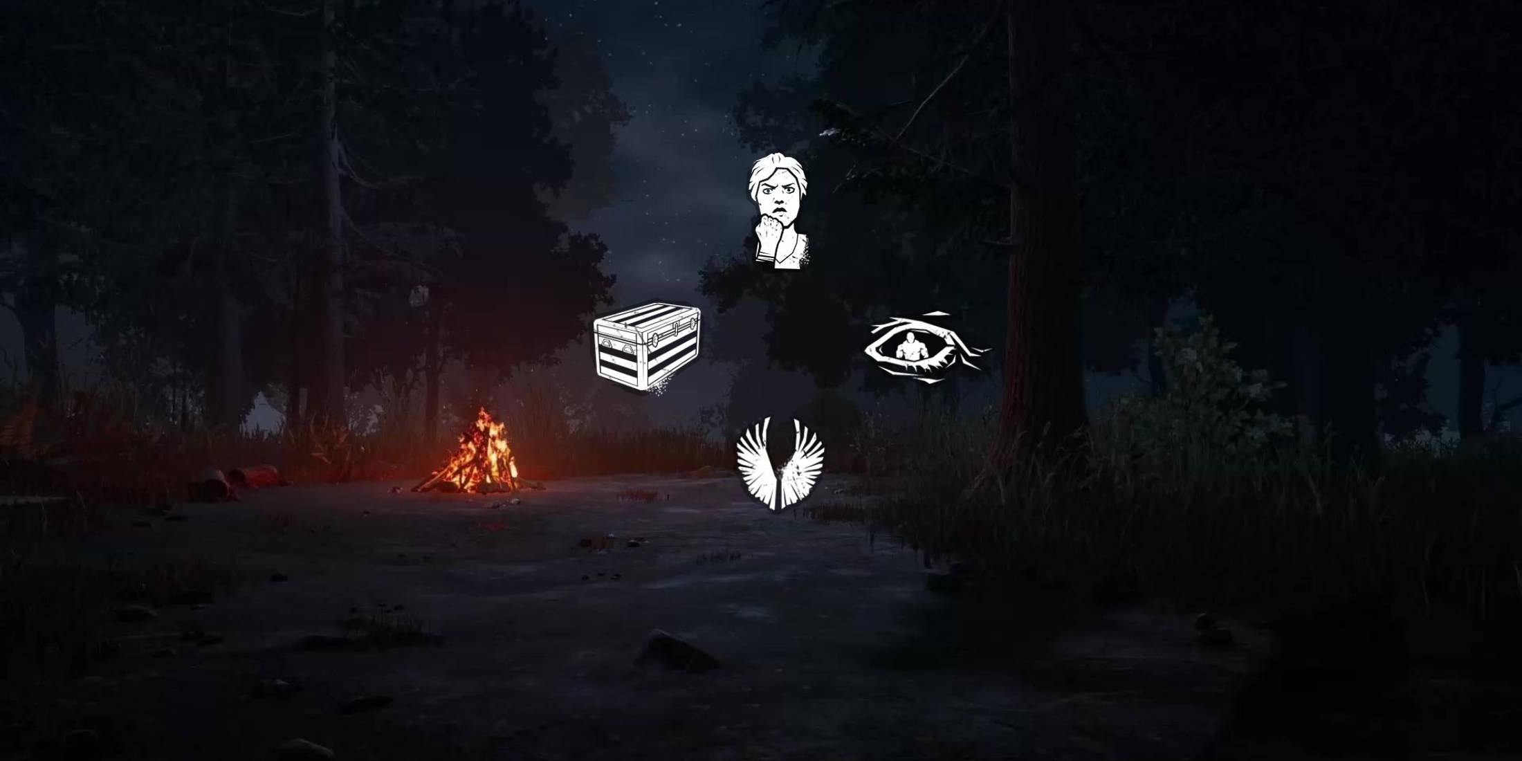 Dead by Daylight campfire and selection of general perks