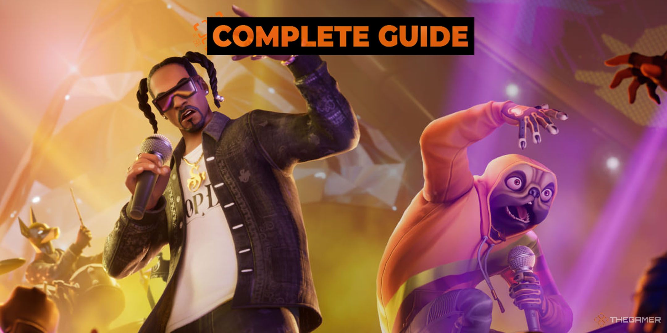 Snoop Dog in Fortnite Festival.