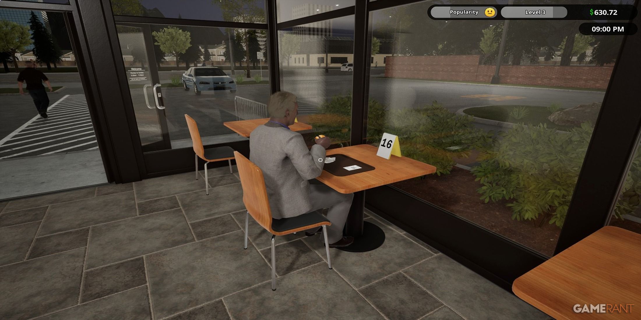 Customer Eating In Fast Food Simulator