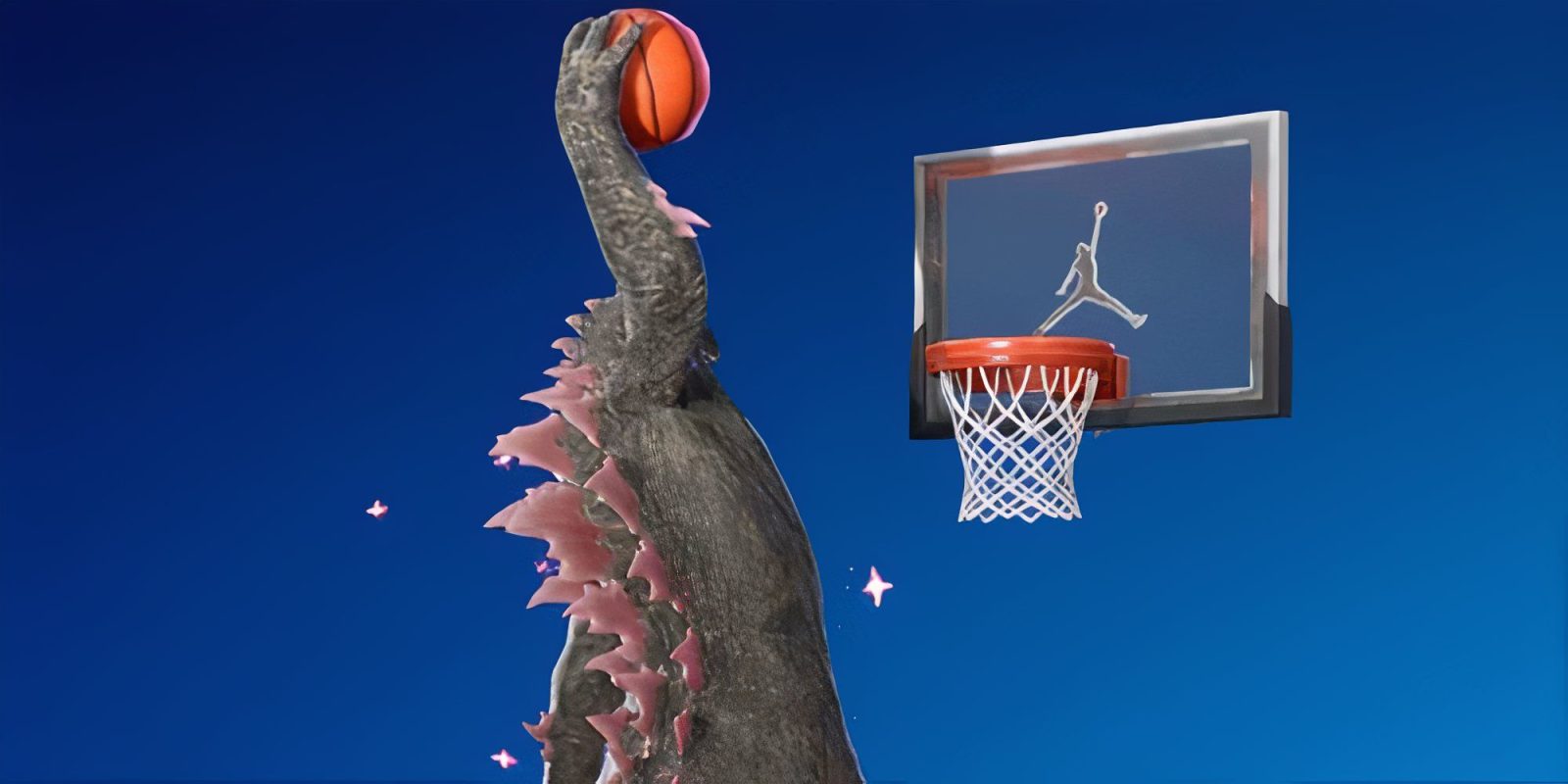 Fortnite Chapter 6’s Godzilla Brings The Dunking Meme To Life